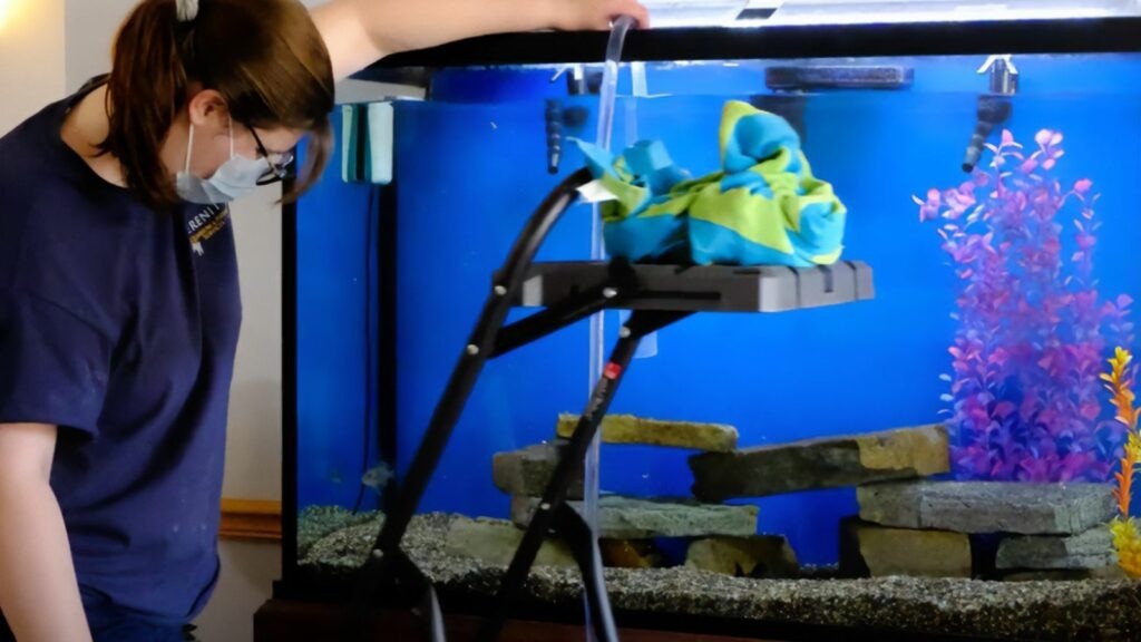 What are the daily and weekly tank cleaning tasks