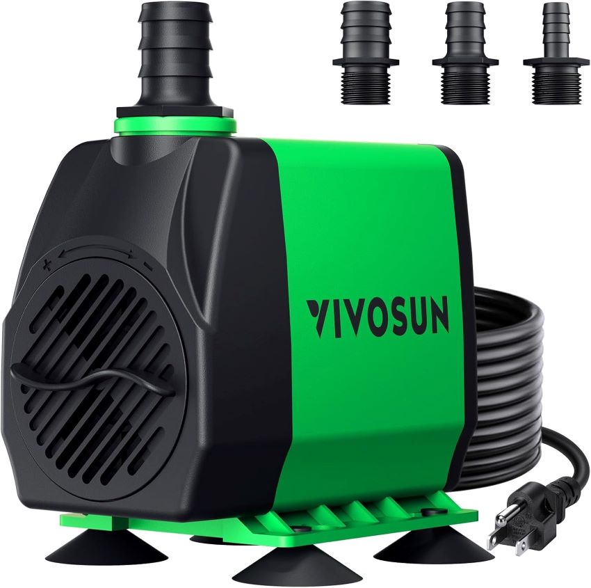 VIVOSUN 800GPH Submersible Pump Review – Quiet And Powerful Water Flow