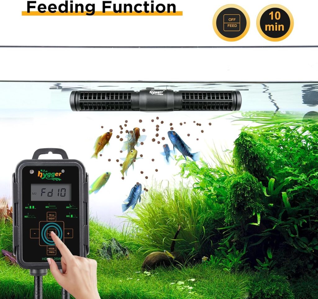 Adjustable Cross Flow Pump Hygger Aquarium Powerhead for Tanks up to 135 Gallons