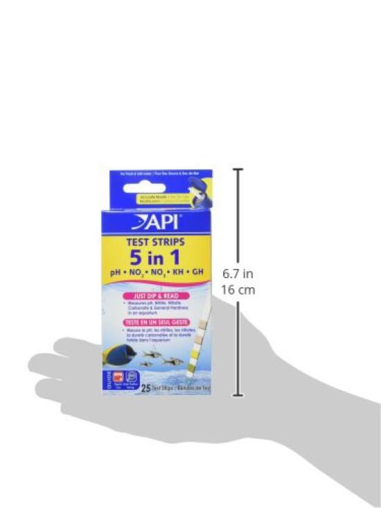 API 5 in 1 Test Strips Freshwater and Saltwater