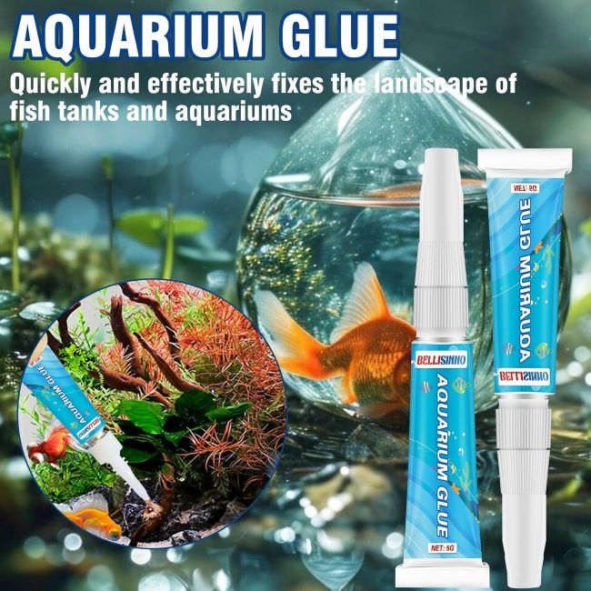Bellisinno clear reef adhesive 5g x2 suitable for freshwater and saltwater plants and rocks