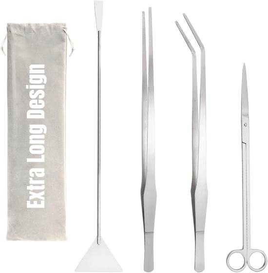 Hiceeden 6 Pack Aquarium Tools Set Fish Tank Aquascape Kit