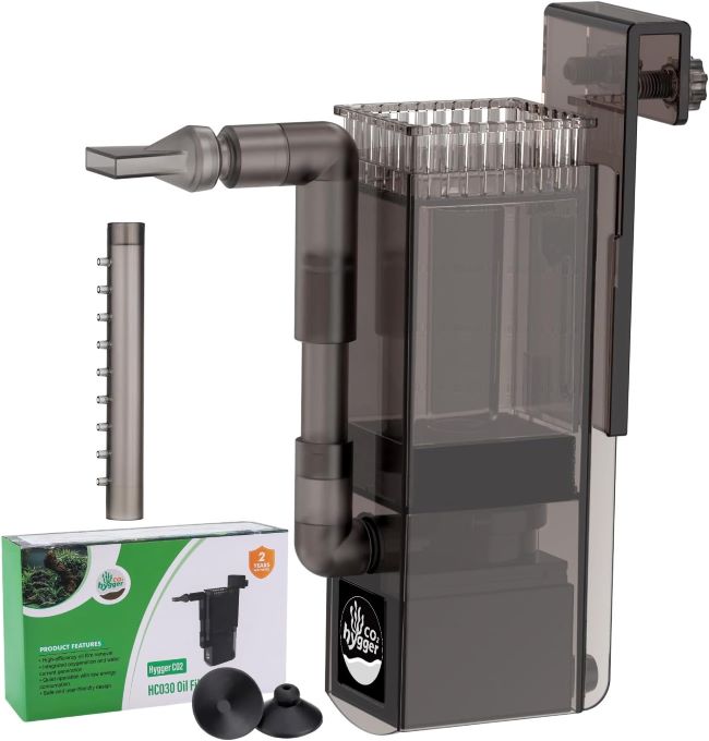 Hygger aquarium surface skimmer 132GPH dual outlet wave maker for tanks up to 50 gallons