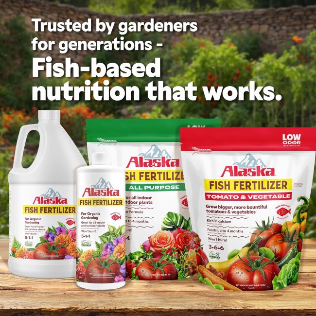 Alaska fish fertilizer 5-1-1 organic liquid plant food for strong root and plant growth