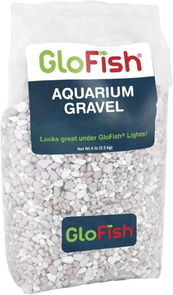 GloFish Pearlescent Aquarium Gravel 5lb – decorative pebbles to enhance fish tanks and complement vibrant aquarium décor.
