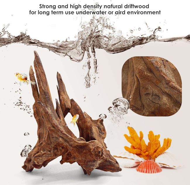 Jorewood natural aquarium driftwood branches for fish tank aquascaping and reptile terrarium decor