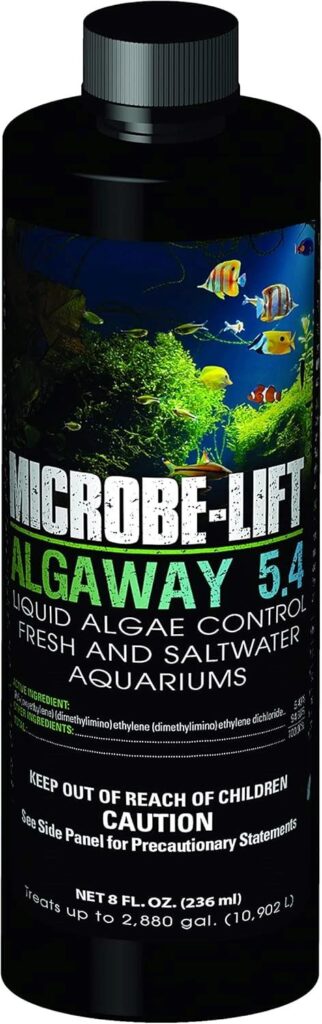 Microbe-Lift Algaway 5.4 Algae Remover – algae control solution for freshwater and saltwater tanks, safe for fish and plants.