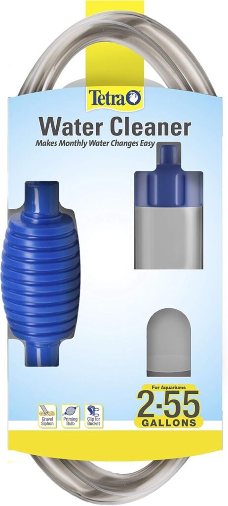 Tetra Water Cleaner Gravel Siphon – easy-to-use manual gravel cleaner for freshwater aquariums and routine tank maintenance.