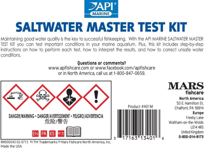 Best API aquarium water test kit for saltwater tanks in Ohio