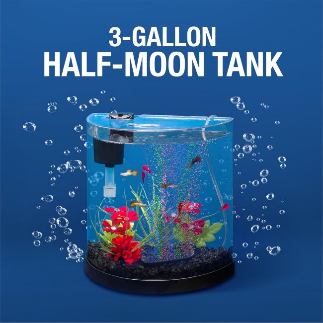 Tetra 3-gallon aquarium starter kit for a simple beginner-friendly fish setup in Illinois