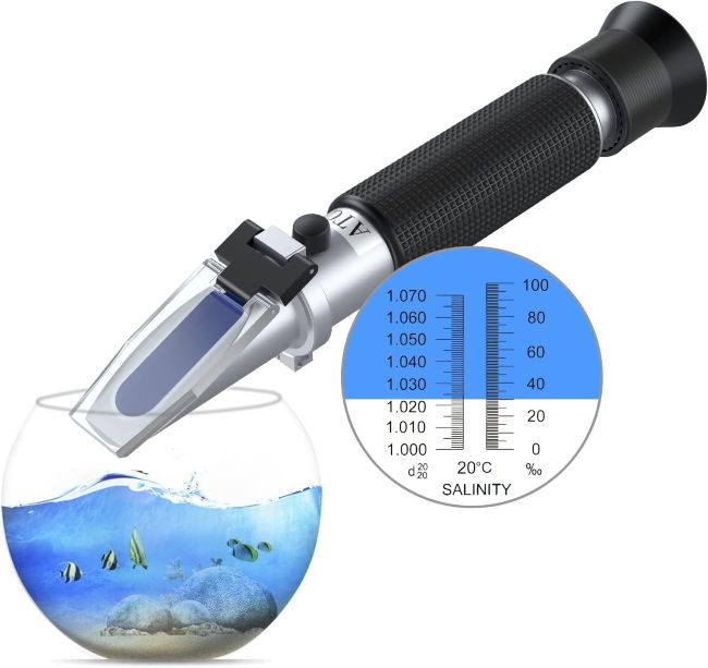 AUTOUTLET salinity refractometer for measuring saltwater