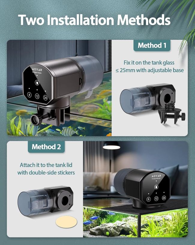 Aoyar aquarium fish feeder for scheduled feeding