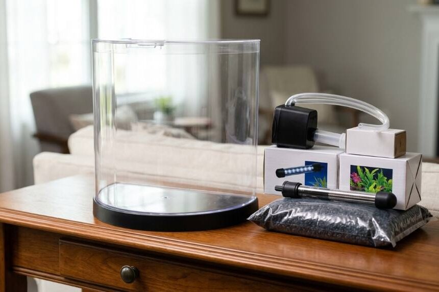 How to Set Up Tetra Half Moon 3 Gallon Fish Tank