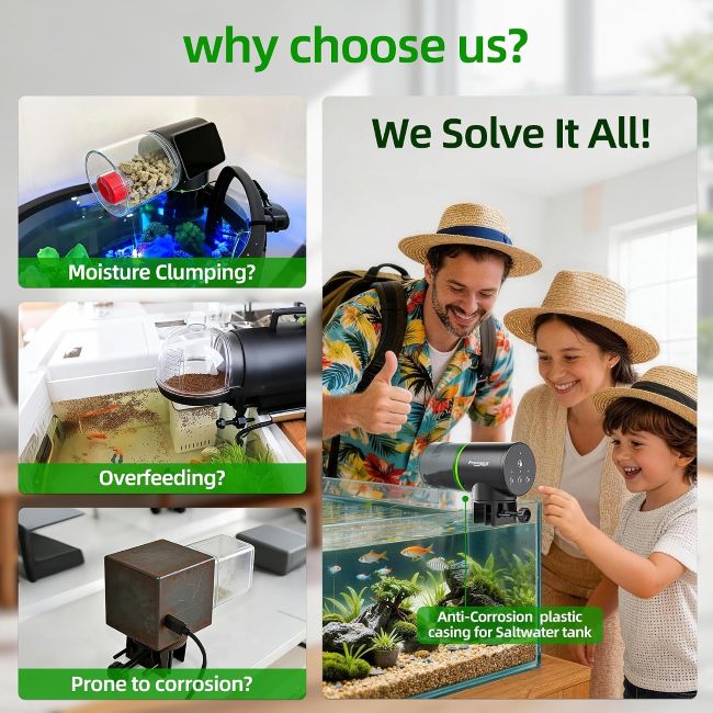 Freesea automatic aquarium feeder for scheduled feeding