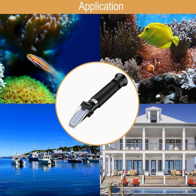 TOOGOND handheld refractometer for salinity testing
